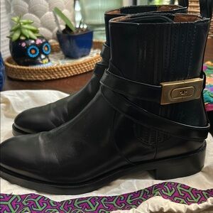 Tory Burch Black Ankle Boots with Classic Silhouette